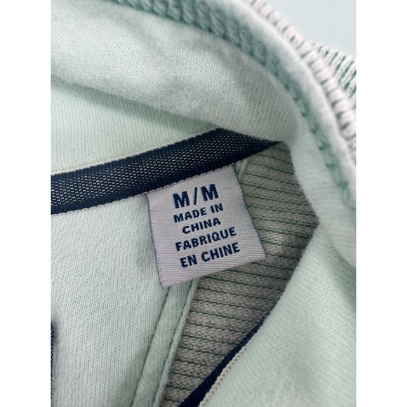 Tommy Bahama Men Sweatshirt Snap button Mock Neck Pullover Green Medium M - Picture 6 of 7